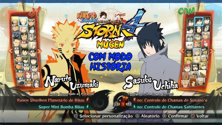 Naruto Ultimate Ninja Storm 4 (Mugen Original) – Com Modo História [OpenGL e DirectX]